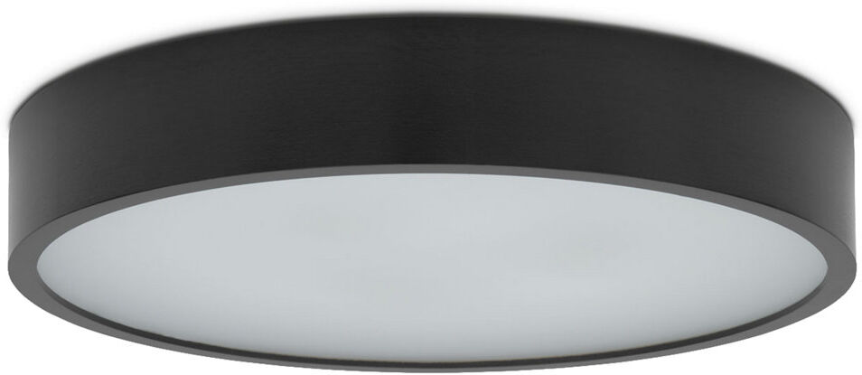 Brayden Studio Axsel Glass Flush Mount Black 7.7cm H X 47.5cm W X 47.5cm D