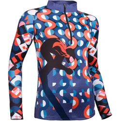 Freisein, Damen, Funktionsshirt, AbFahrt (M), Blau, M