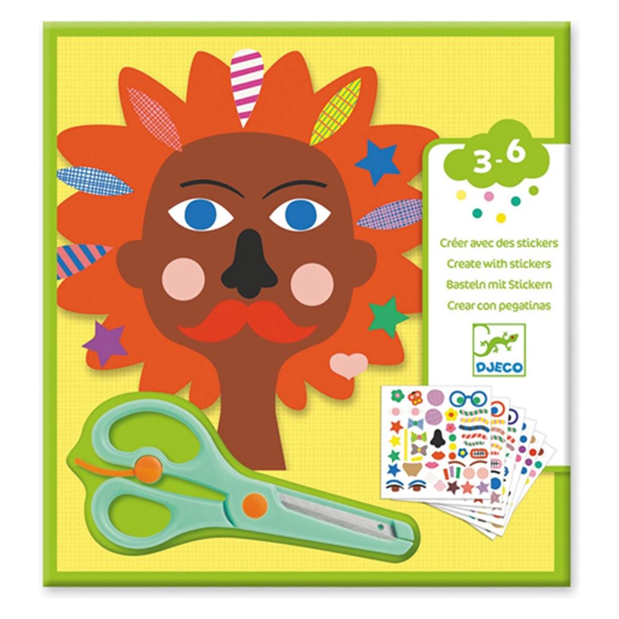 Djeco Sticker und Basteln Friseur (300 Sticker) (DJ09045)