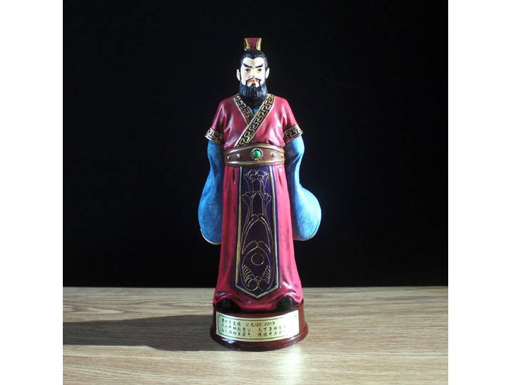Figurines créatives des Trois Royaumes, statue de Cao Cao Meng De, style chinois, salons, bureaux, décoration et ornements pour la maison
