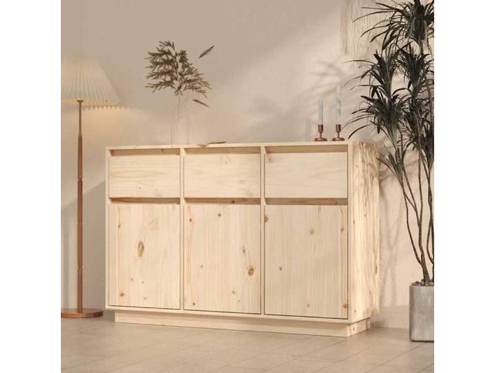 Buffet - - Vaisselier Meuble Rangement - Bois massif - 111 x 36 x 75 cm gqx99f4425