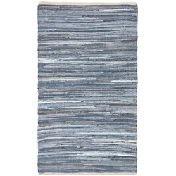 FLICKENTEPPICH aus Recycling-Denim 120/180 cm