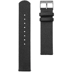 STERNGLAS - STRAP - Nylonarmband - steingrau - silber / 20 MM