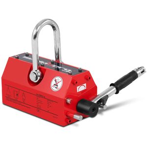 Steinberg-Systems Lasthebemagnet SBS-ML 1000, mit Handhebel, 1000 / 350 kg Traglast zum Heben von Flach- und Rundmaterial