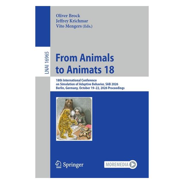 Springer From Animals to Animats 18 (Englisch, Jeffrey Krichmar, Oliver Brock, Vito Mengers) (75033873)