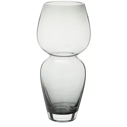 HOME STORY Vase   , grau , Glas , Maße (cm): B: 15 H: 34