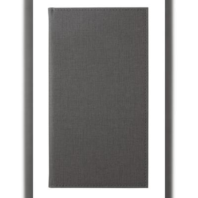 SIGEL RM101 Rechnungsmappe, anthrazit mit edler Leinenstruktur, strapazierfähig und leicht abwischbar, 23 x 13 cm