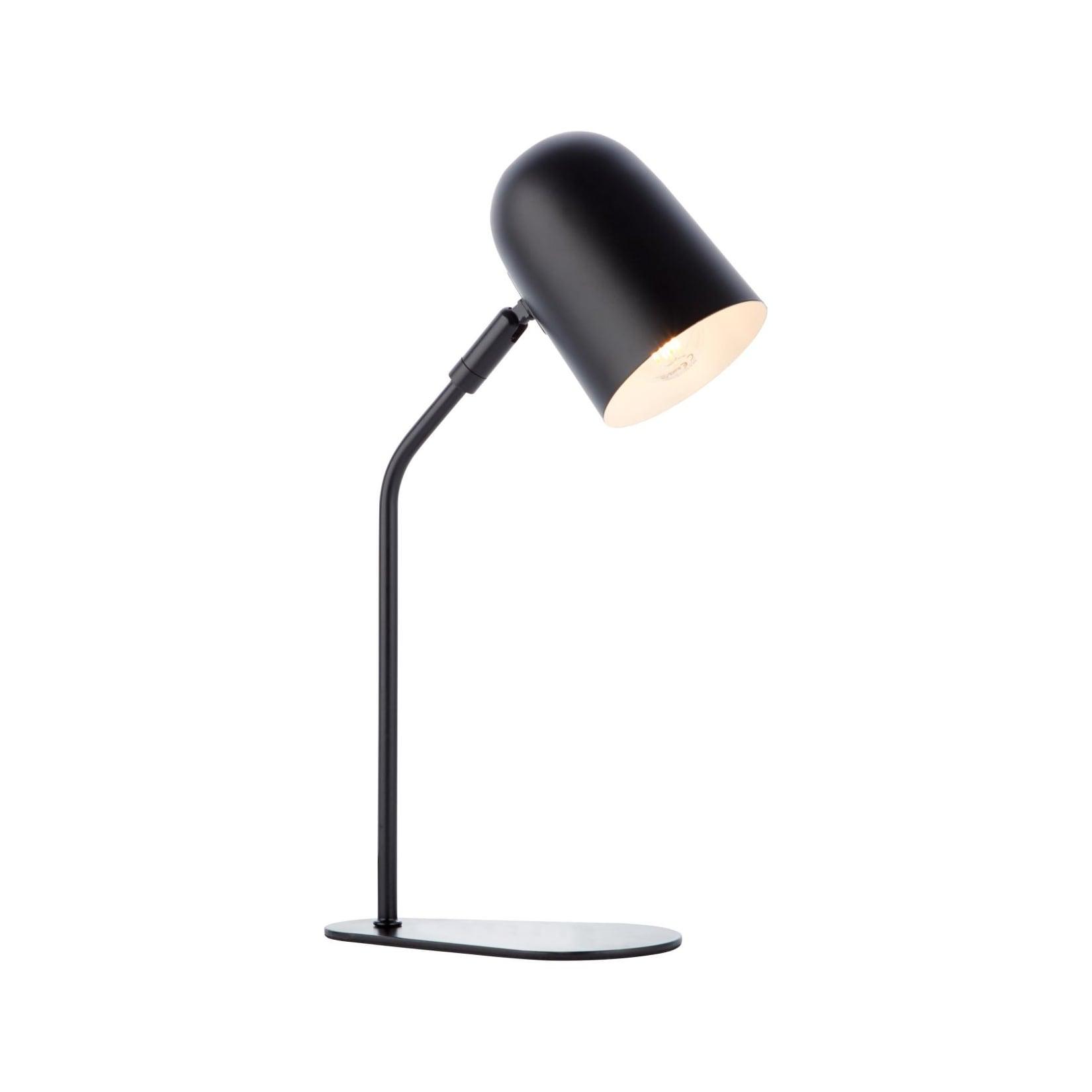 BRILLIANT Tong Tischleuchte schwarz samt 1x D45, E14, 25W, geeignet für Tropfenlampen (nicht enthalten)