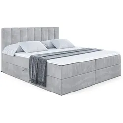 BOXBETT mit Matratze H3 - OTTA - 160x200 cm Grau