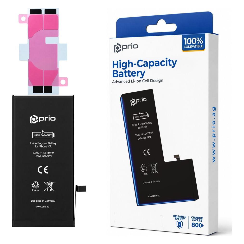 prio Hochleistungsakku für iPhone XR (3450 mAh) - Universeller APN - (PBA-1513)