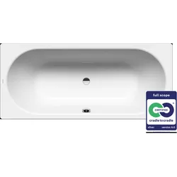 KALDEWEI CLASSIC DUO Modell 103, Rechteck-Badewanne, 160x70cm, 290300010001, Farbe: Weiß