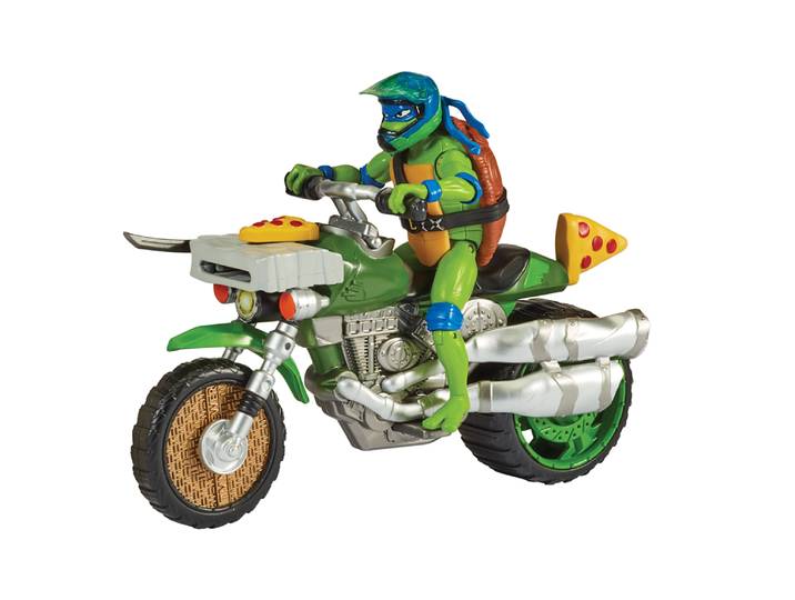 Tortues Ninja - Vehicule deluxe avec figurine 12 cm Leonardo