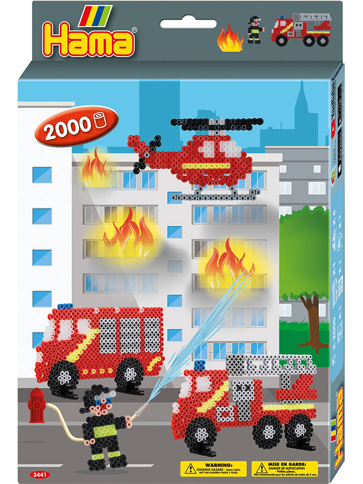 Hama 2.000tlg. Bügelperlenset "Feuerwehr" - ab 5 Jahren - onesize
