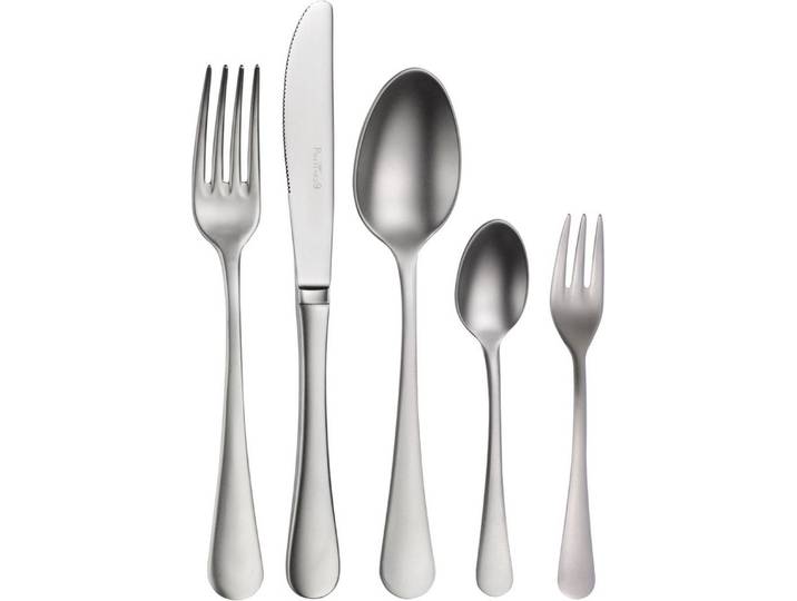 PINTINOX Besteck-Set Stresa Mystique (30-tlg), 6 Personen, Edelstahl 18/10, Optik sandgestrahlt