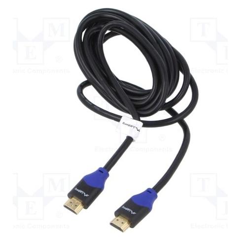 Lanberg Kabel HDMI - HDMI 1m czarny (CA-HDMI-15CU-0010-BK) (1 m) (CA-HDMI-15CU-0010-BK)