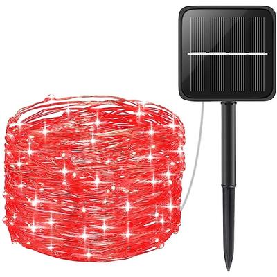 Baum Solar-Lichterkette 24M Warmweiß LEDs für Außendekorationen Feierlichkeiten