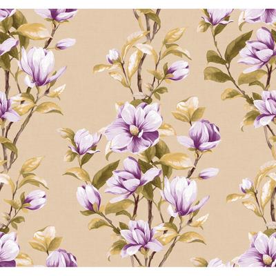 Seabrook Designs Liberty Floral Stripe Unpasted Wallpaper