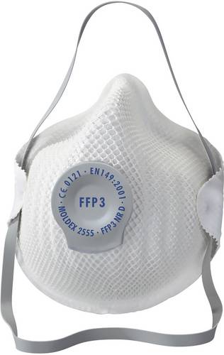 Moldex Klassiker 255501 Feinstaubmaske mit Ventil FFP3 D 20 St. EN 149:2001, EN 149:2009 DIN 149:2001, DIN 149:2009