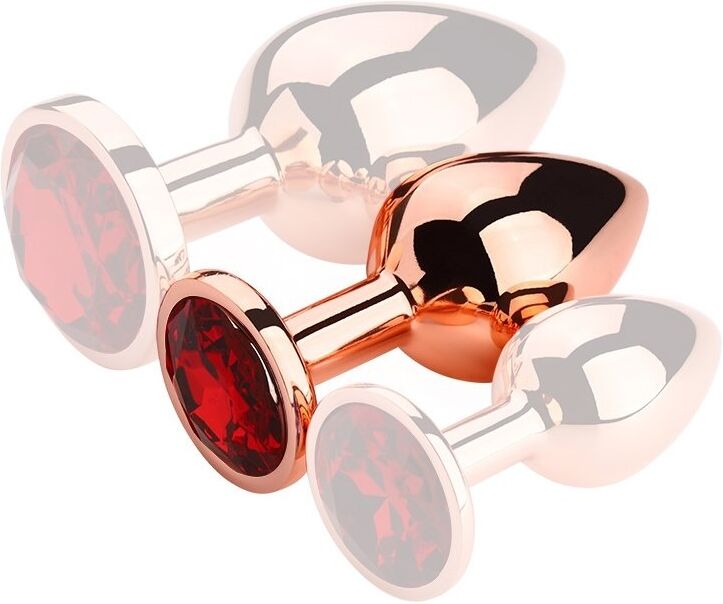 MyPlayToys Plug Bijou anal RedGold M 7.5 x 3.3cm Bijou Rouge