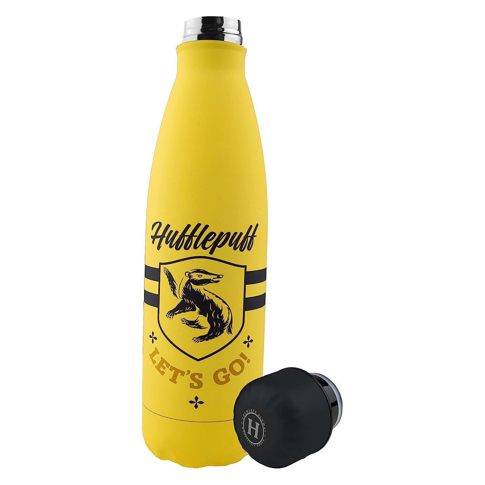 Cinereplicas Harry Potter Bouteille isotherme Hufflepuff Let's Go (0.50 l) (HPE61514)