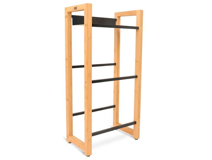 Regal für 3 Getränkekisten 56 x 112 cm braun/schwarz