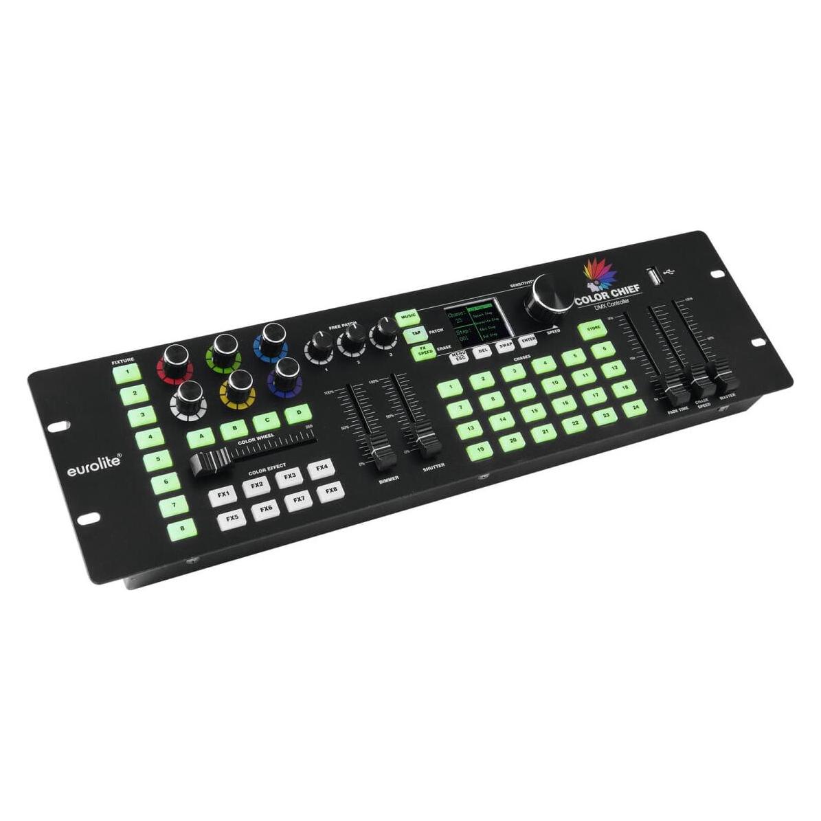 Eurolite Set 4x LED SLS-7 HCL Floor + 2x LED FE-700 + DMX LED Color Chief Controller (10 W, LED) (20000434)