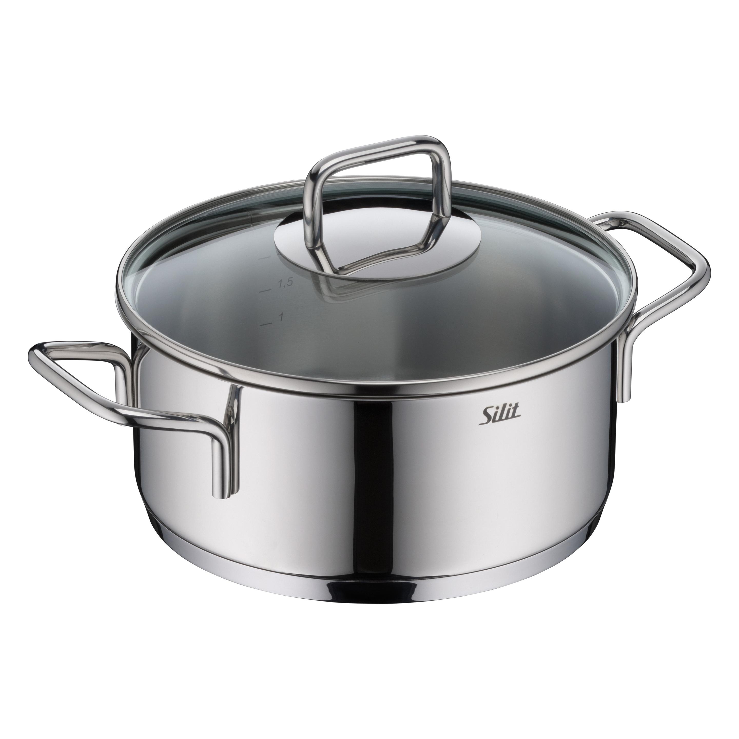 Silit EXTRA COOK Bratentopf 20cm (Bräter + Schmortopf, Edelstahl, 20 x 12 cm) (2101306306)