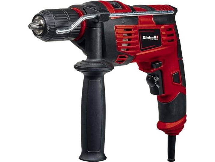 Einhell Perceuse à percussion TC-ID 720/1 E 720 W percussion jusqu’à 44800 coups/min mandrin 13 mm perçage béton 13 mm 3 fonctions