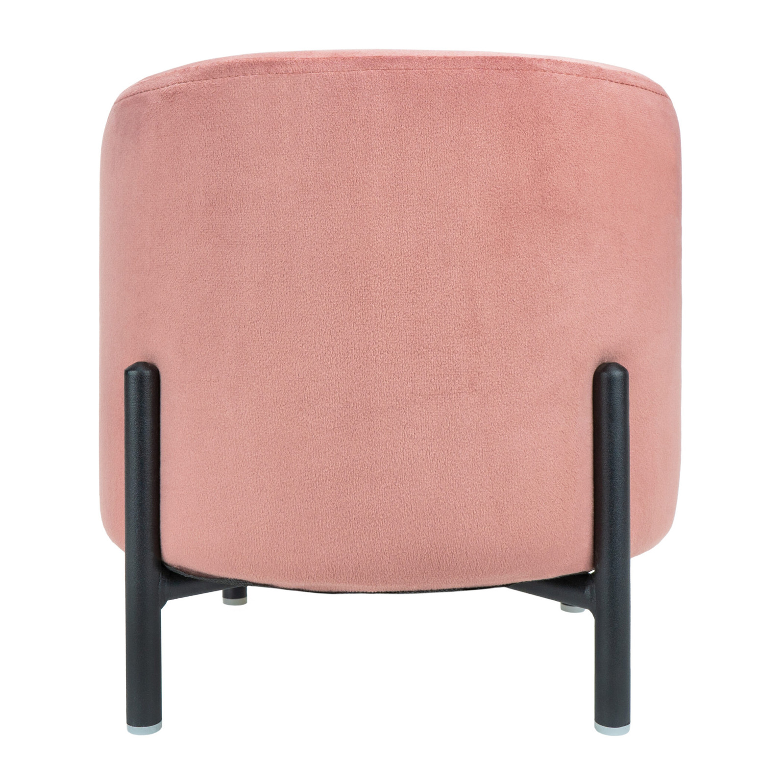 QUVIO Poef Fluweel Roze - 31 x 31 cm