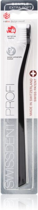 Swissdent Profi Gentle brosse à dents extra soft Black 1 pcs