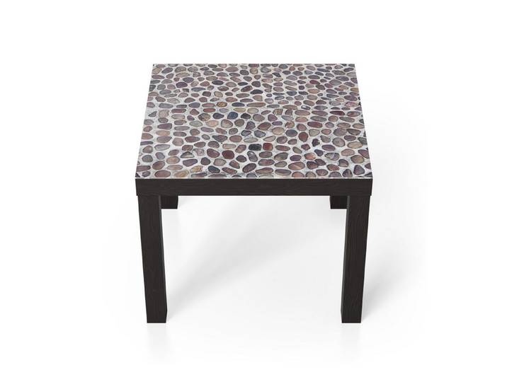 DEQORI Couchtisch 'Harmonie in Steinmosaik', Glas Beistelltisch Glastisch modern