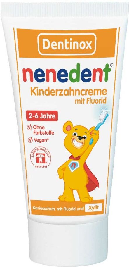Nenedent Kinderzahncreme mit Fluorid Standtube