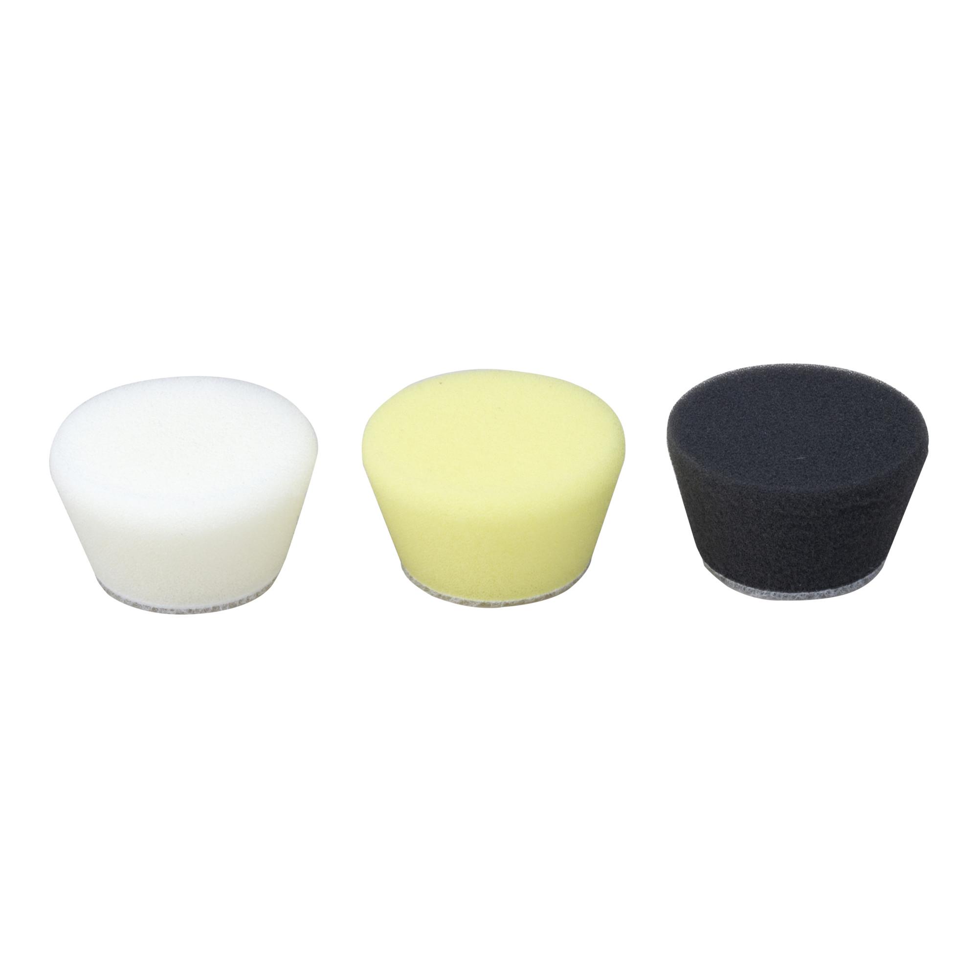 Proxxon Polierschwamm konisch Ø 50 mm, mittel (gelb), 2 Stück (29094)