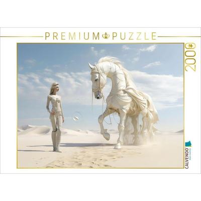CALVENDO Puzzle Surrealismus trifft Pferdefans | 2000 Teile Lege-Größe 90x67cm Foto-Puzzle für glückliche Stunden