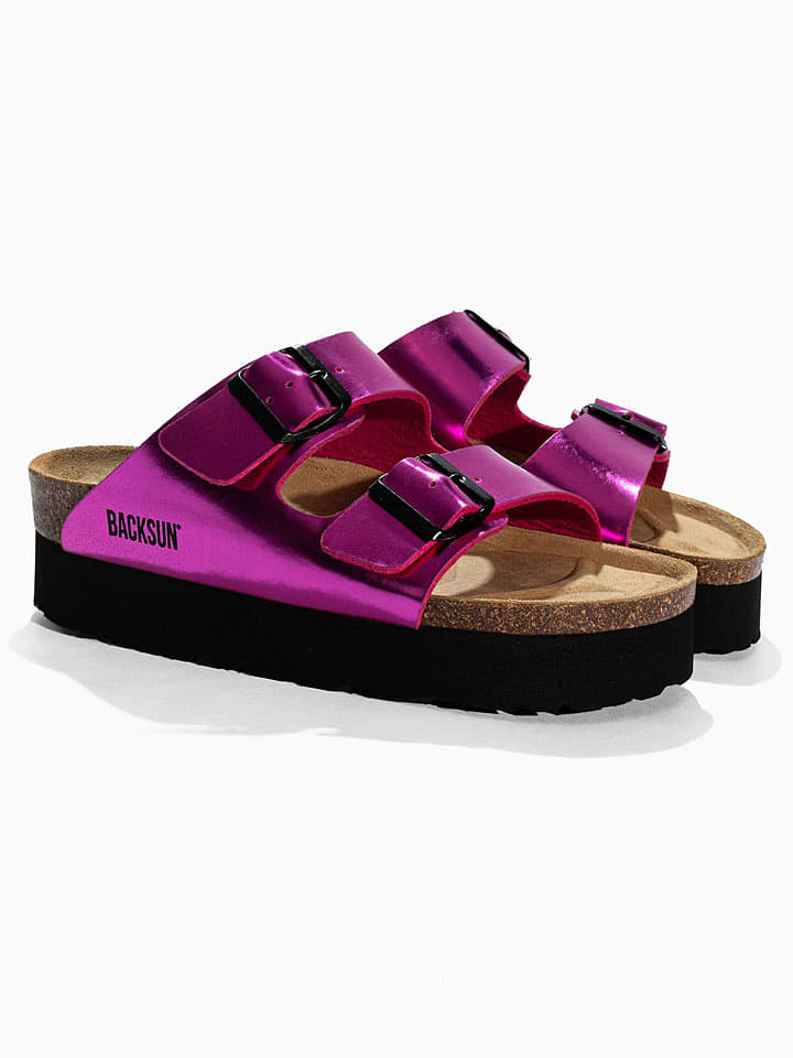 BACKSUN Pantoletten "Maldives" in Pink - 37