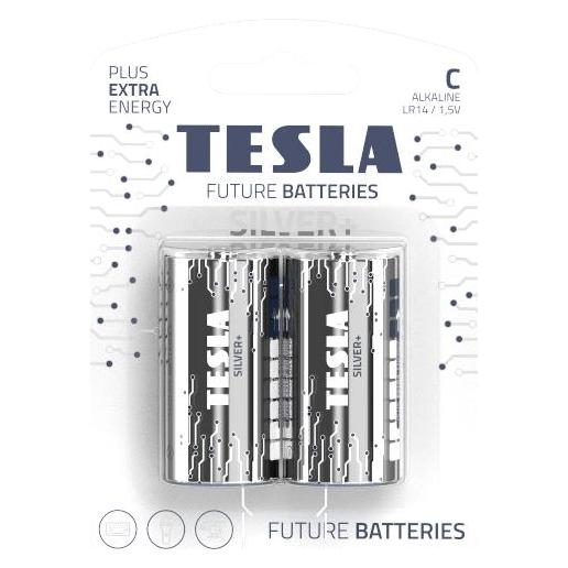 Tesla - baterie C SILVER+, 2ks, LR14 (2 Stk., C, R14) (13140221)
