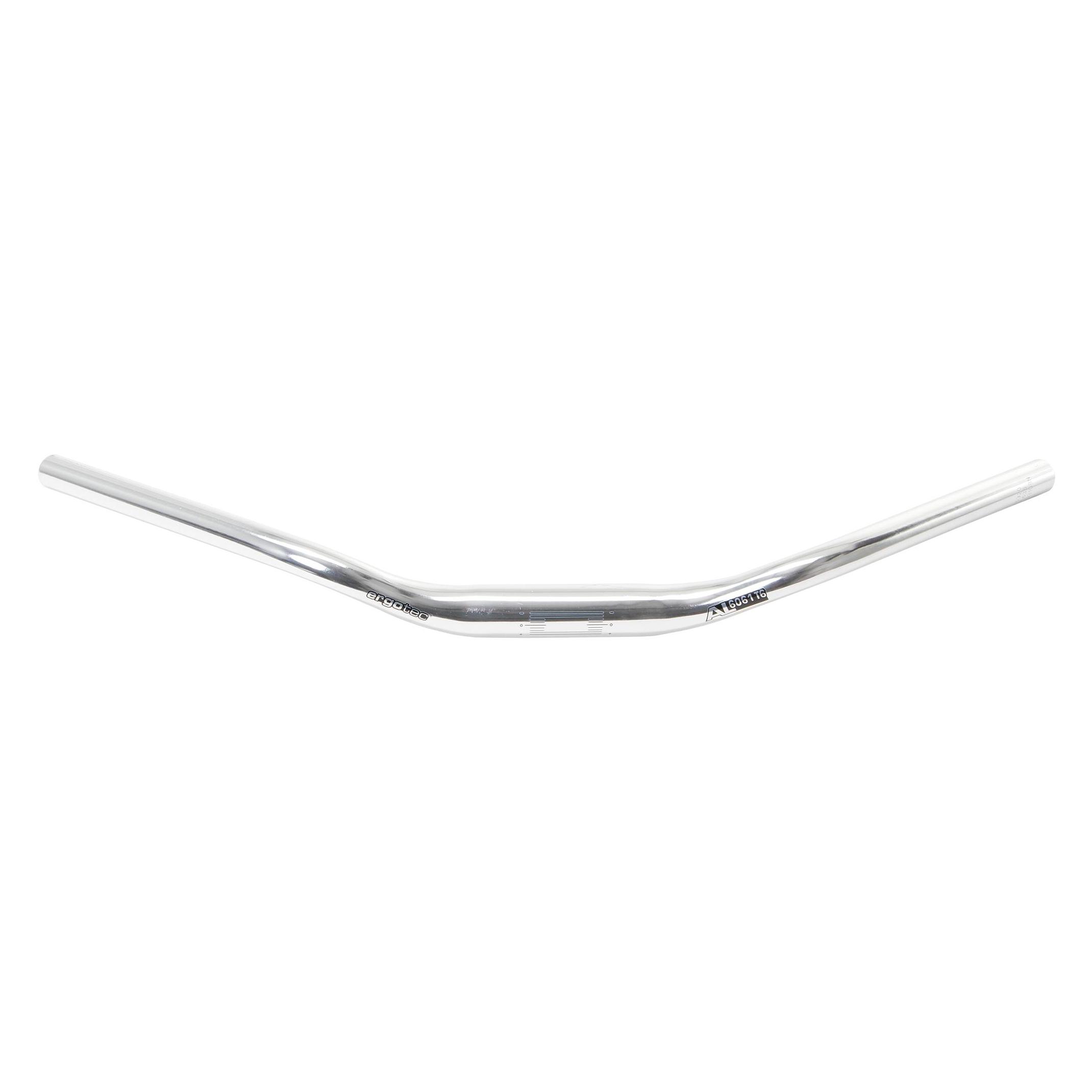 Ergotec Fahrradlenker Lenkerbügel City Cruiser 31.8, GW640, GL180, GH41, 37 Grad, AL6061-T6, silber (31.80 mm) (15898001)