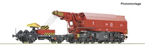 Roco 7320070 H0 Digital-Eisenbahndrehkran (AC) der Deutschen Bahn mit echten Betriebsfunktionen