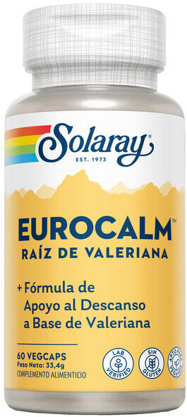 Solaray Eurocalm 60 Cápsulas Vegetales