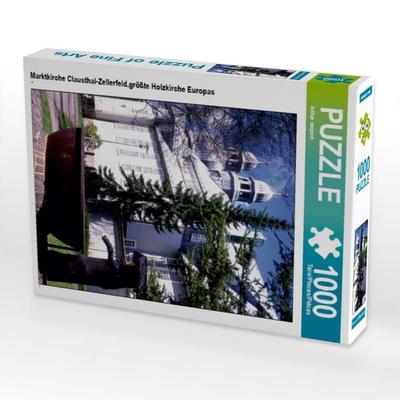CALVENDO Puzzle Marktkirche Clausthal-Zellerfeld,größte Holzkirche Europas | 1000 Teile Lege-Größe 64x48cm Foto-Puzzle für glückliche Stunden
