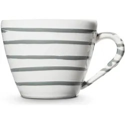 Gmundner Keramik, Tasse, Graugeflammt, Cappuccino Tasse 0,16 Liter (160 ml)