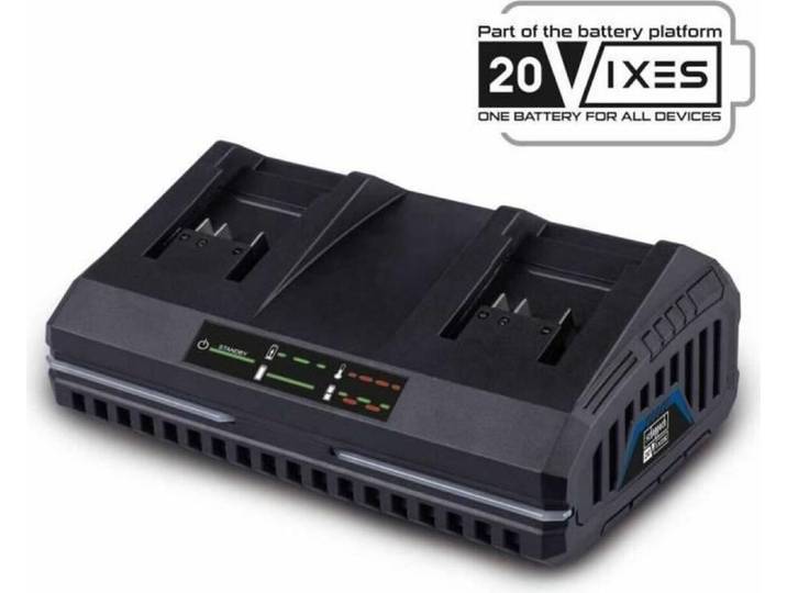 Chargeur double 4\,5 A 20 V - batterie universelle pour la gamme SCHEPPACH 20 V IXES