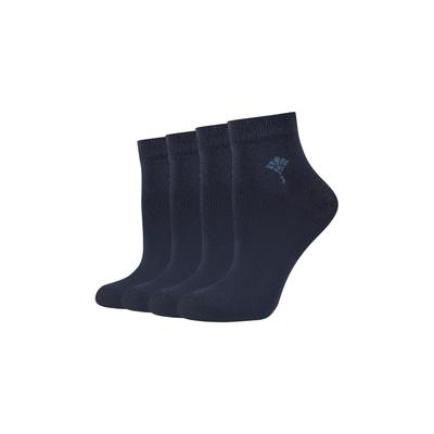 Kurzsocken JOOP "for your daily glam", Damen, Gr. 39-42, blau (navy), Baumwollmischung, Socken, mit weichem Fußbett, pflegeleicht