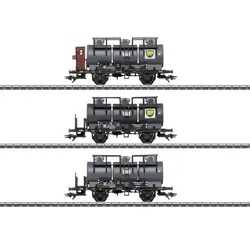 MÄRKLIN 46491 H0 Kesselwagen-Set mit drei Behältern, DB, Ep. III
