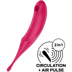 Satisfyer, Vibrator, Twirling Pro - Red
