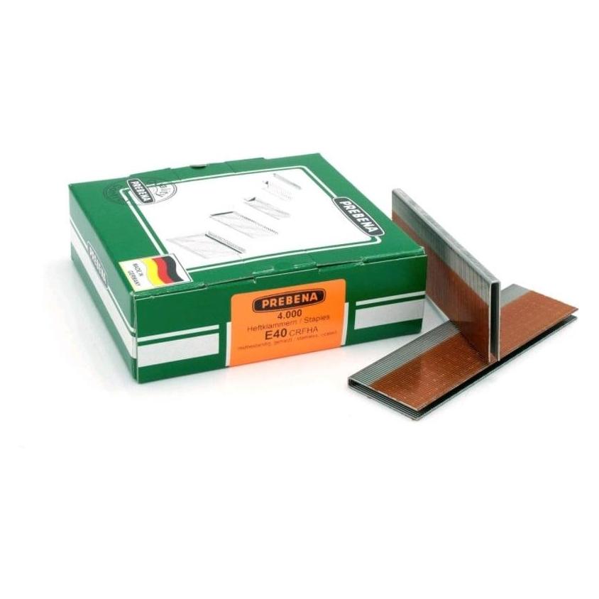 Prebena Heftklammern rostfrei geharzt40 mm (E-40 CRF INOX HA)
