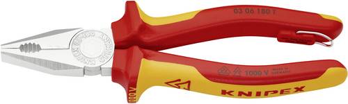 KNIPEX Kombizange Gesamt-L.180mm verchr.Mehrkomponenten-Hüllen VDE