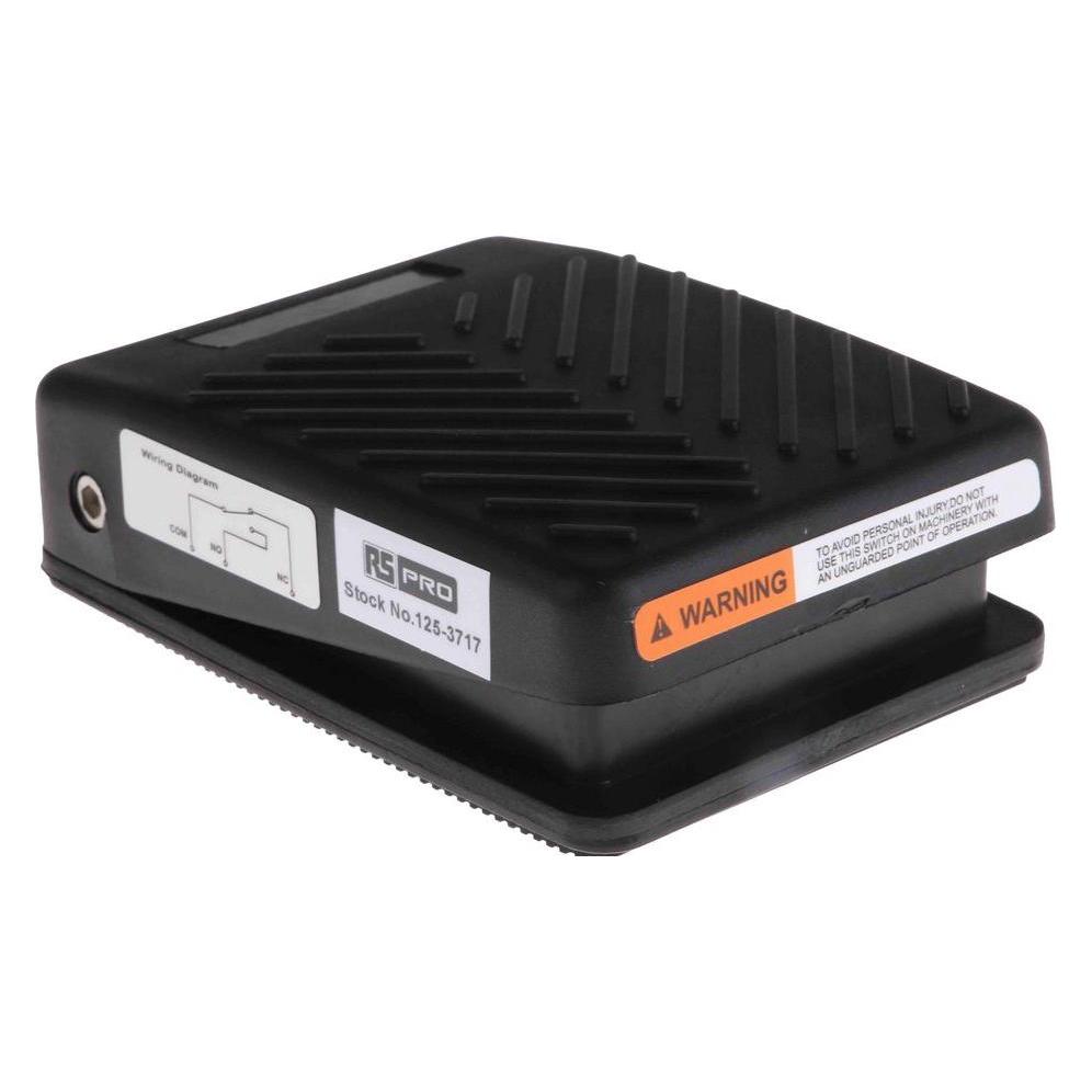RS PRO Foot switch, light weight polymeric hous (1253717)