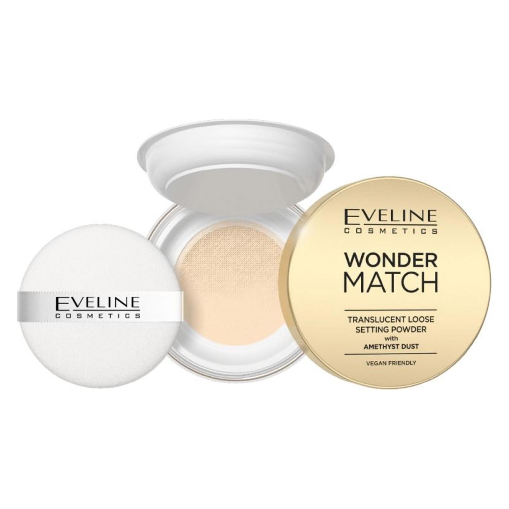 Eveline Cosmetics Wonder Match Fixing Pulver mit Amethyst Pollen, 6G (Transparent) (5903416048350)