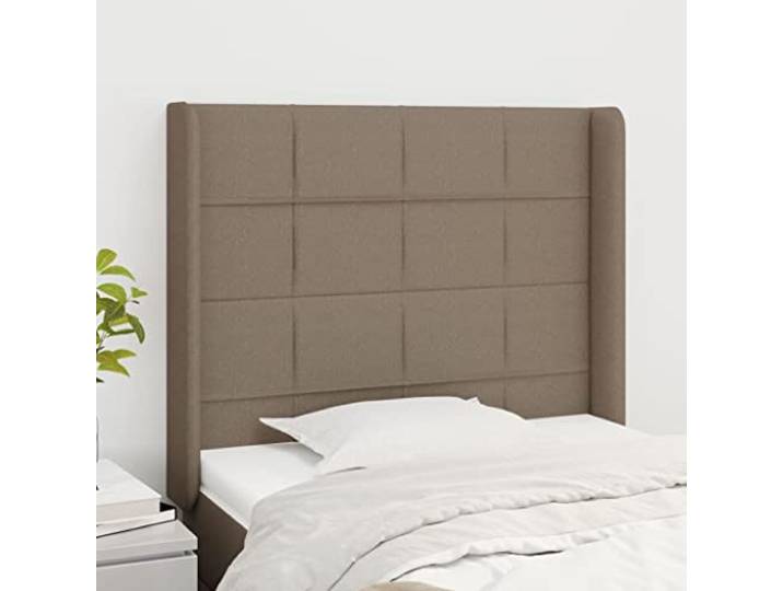 KTHLBRH Kopfteil aus Stoff, klassisch, elegantes Design, komplett aus strapazierfähigem Material, atmungsaktiv, höhenverstellbar, Beine aus Lärchenholz